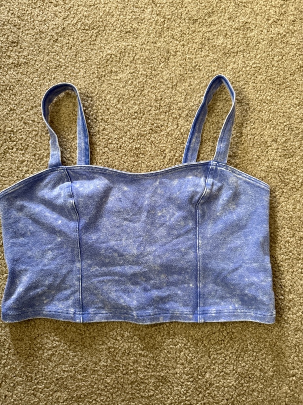 PINK Victoria's Secret Light Blue Cropped Tank Top